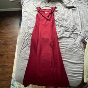 Showpo Red Maxi Sundress Halter Sleeveless for Prom